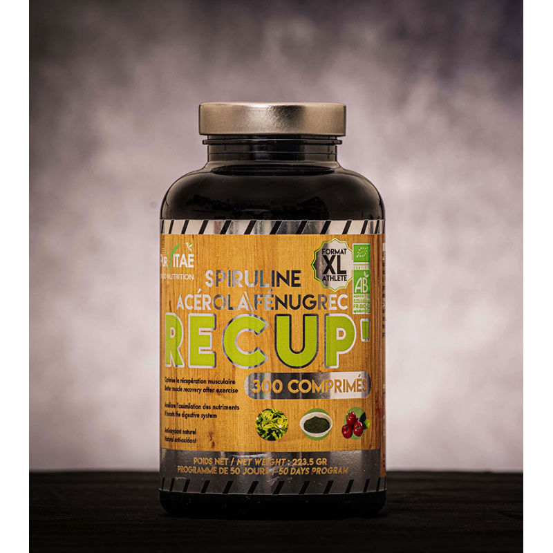 Récup Spiruline Fénugrec Acérola BIO FORMAT XL ATHLETE 300 comprimés